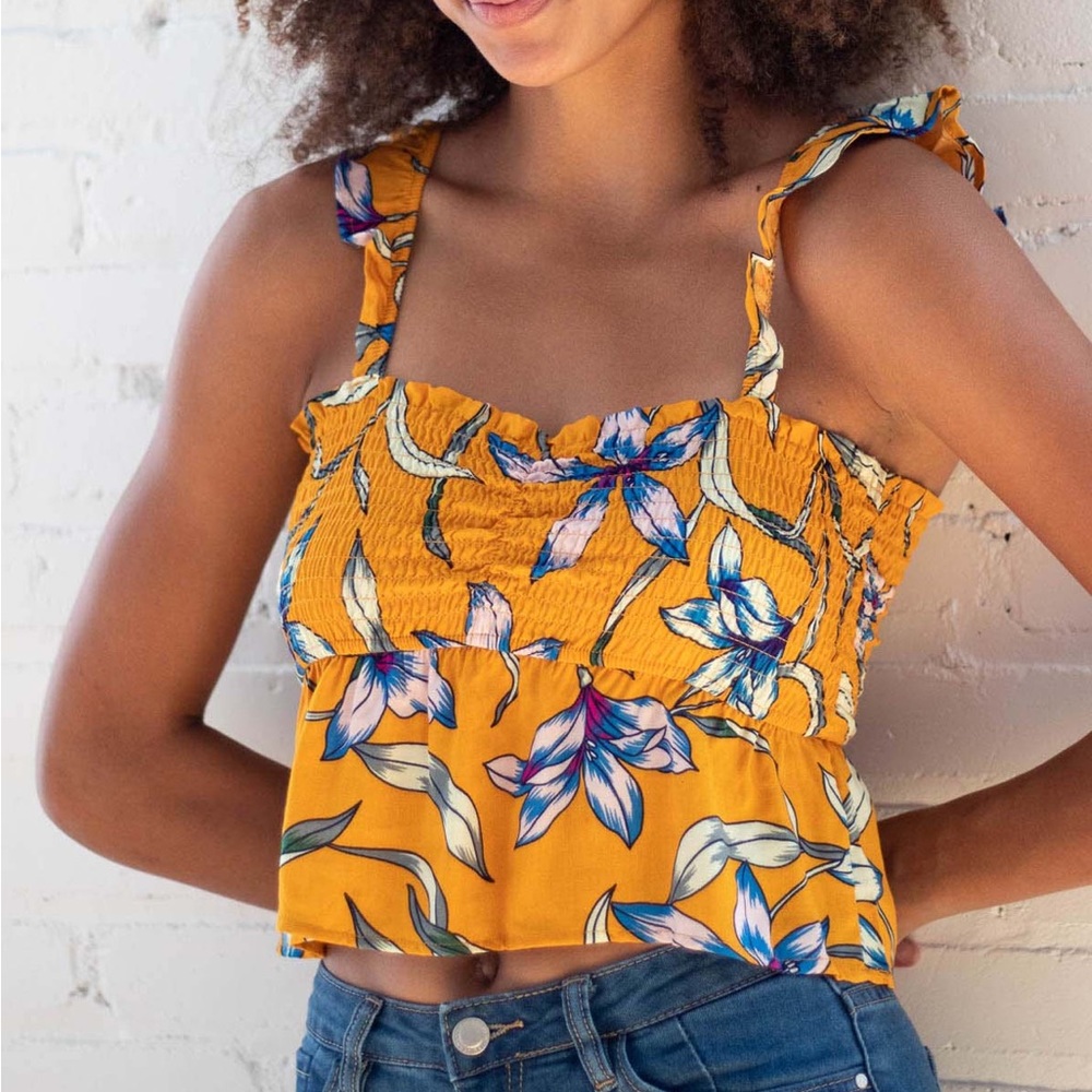Floral crop top